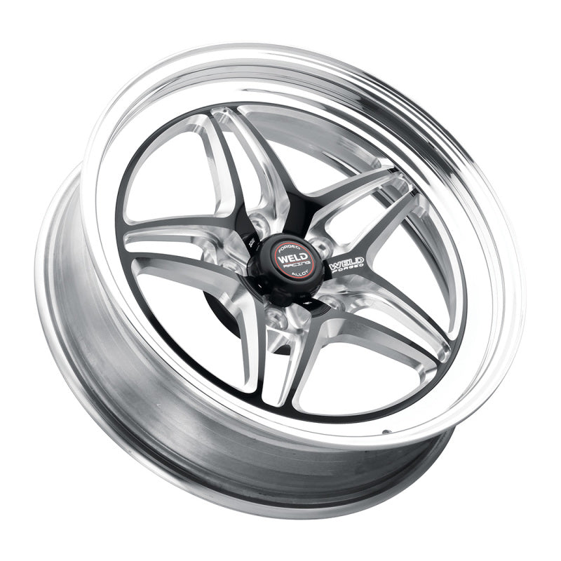Weld S81 18x5 / 5x4.5 BP / 2.1in. BS (-23mm Offset) Black Wheel (High Pad)