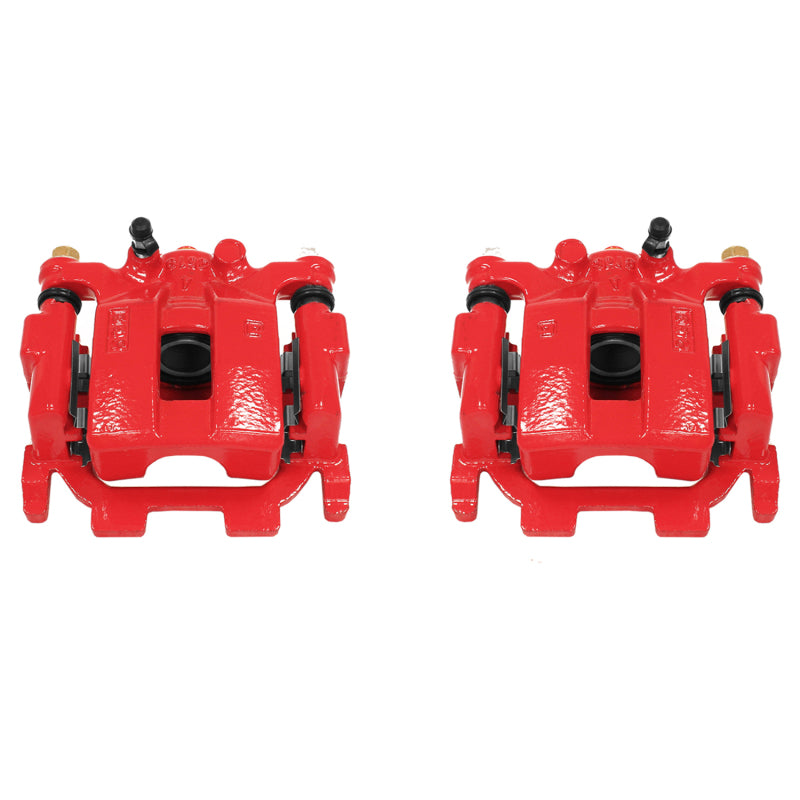 Power Stop 09-14 Nissan Maxima Rear Red Calipers w/Brackets - Pair