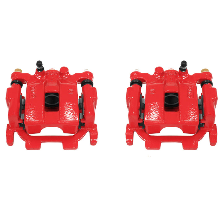 Power Stop 09-14 Nissan Maxima Rear Red Calipers w/Brackets - Pair