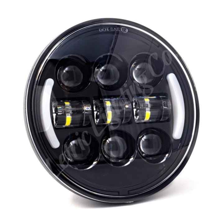 Letric Lighting 5.75in Integrated W/Switchbacks Turn Signal Black