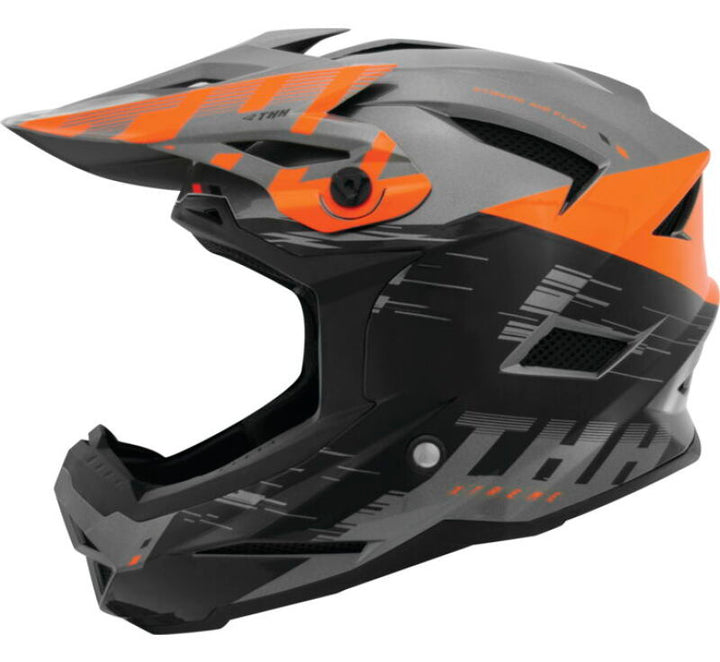 THH Helmets T-42 BMX Xtreme  Gray/Orange Youth - Small