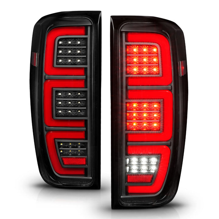 ANZO 19-23 GMC Sierra 1500/2500HD/3500HD Black Replacement Full LED Bar Tail Light