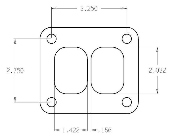 Cometic Turbo FLG T-Series Exhaust Inlet .010in Exhaust Gasket