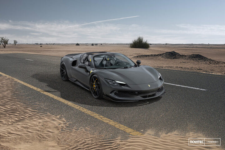 Vossen x Novitec NF10 21x9.5in - 5x114.3 BP - ET38 - Gloss Black Ferrari 296 Front Wheel