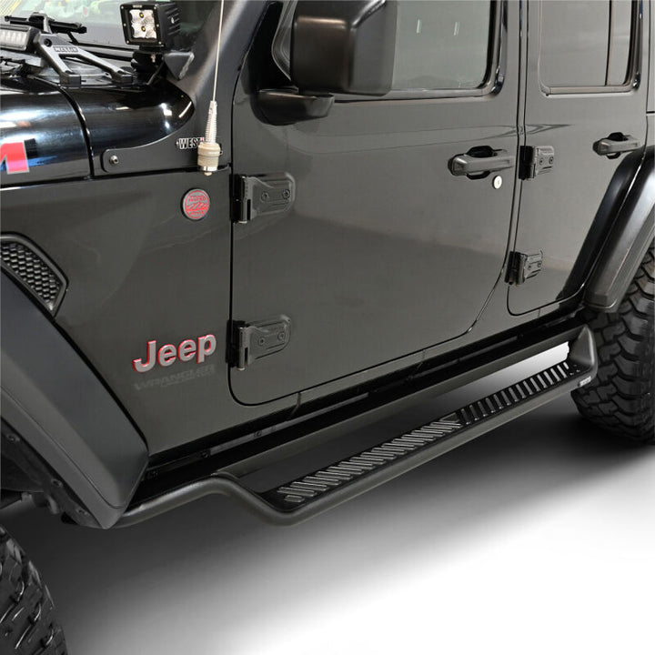 Westin 18-26 Jeep Wrangler 4dr Outlaw Drop Running Boards - Tex. Blk