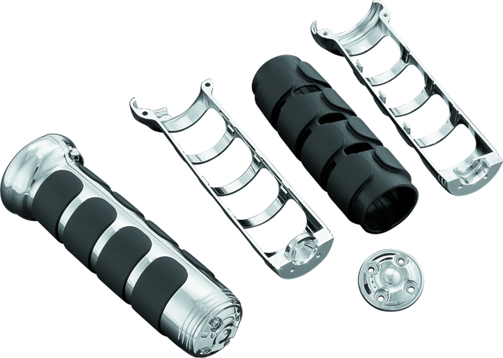 Kuryakyn ISO Grips For GL1800 With Heated Grips Chrome