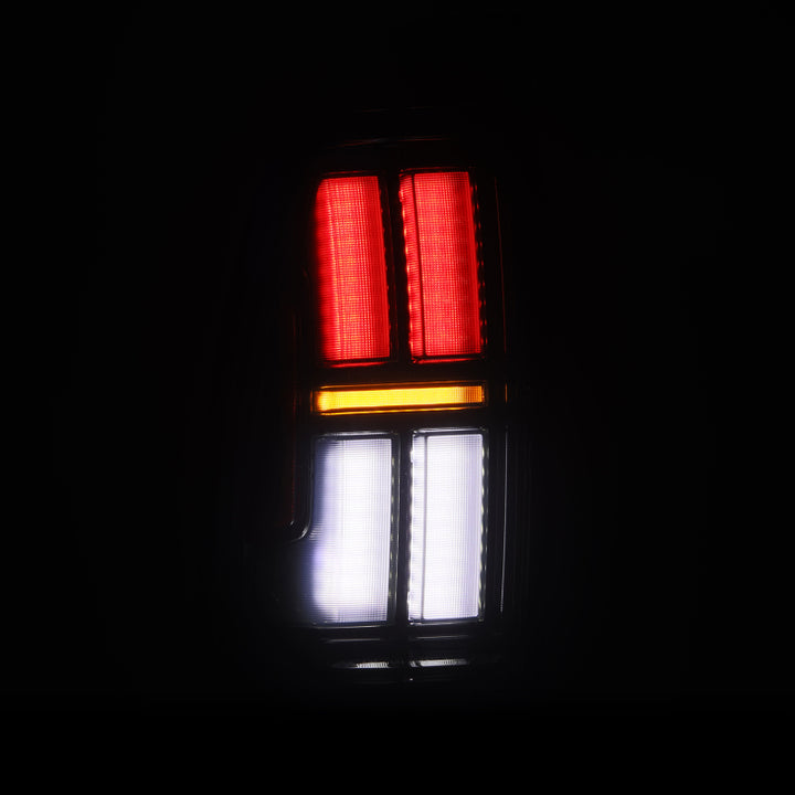 AlphaRex 05-15 Toyota Tacoma NOVA Prismatic LED Tail Lights - Alpha-Black
