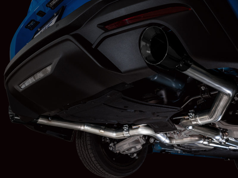 AWE 2024 Ford Mustang GT Fastback S650 RWD Track Edition Cat-Back Exhaust w/ Dual Diamond Black Tips