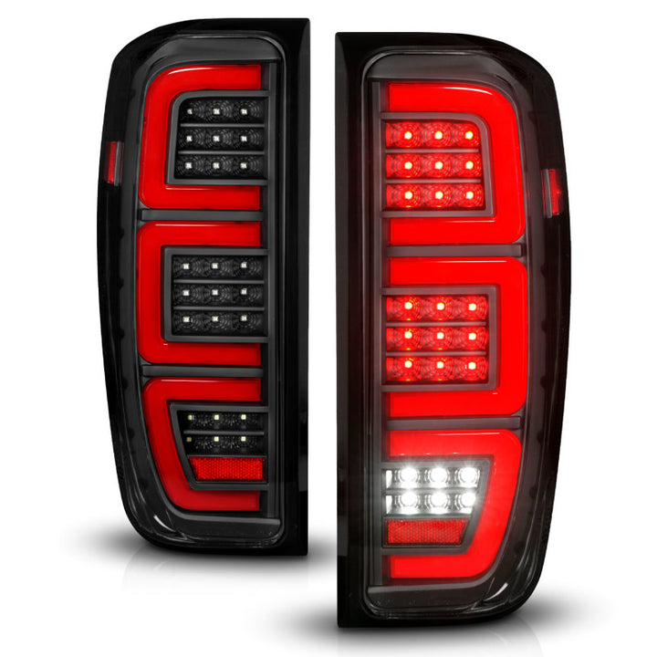 ANZO 19-23 GMC Sierra 1500/2500HD/3500HD Black Replacement Full LED Bar Tail Light