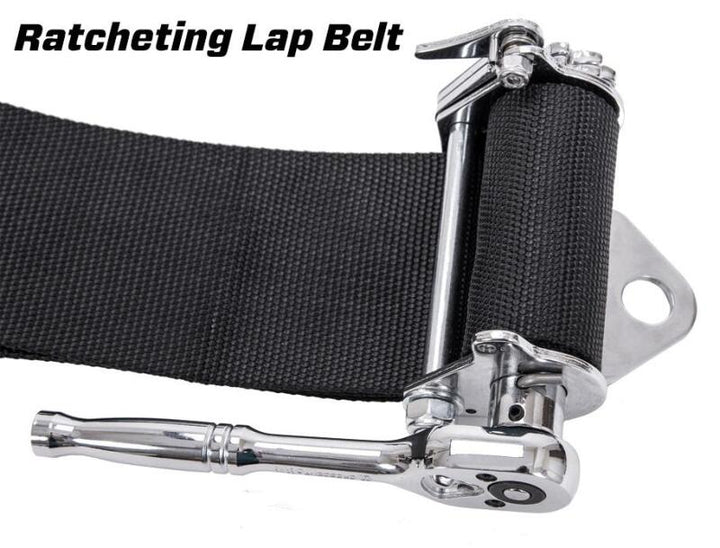 PRP 5.2 Cam-Lock Harness w/ Ratchet Lap Belt - Black