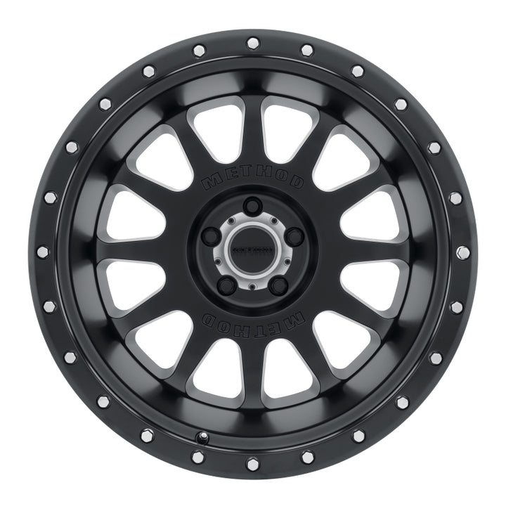 Method MR605 NV 20x10 -24mm Offset 5x5.5 108mm CB Matte Black Wheel