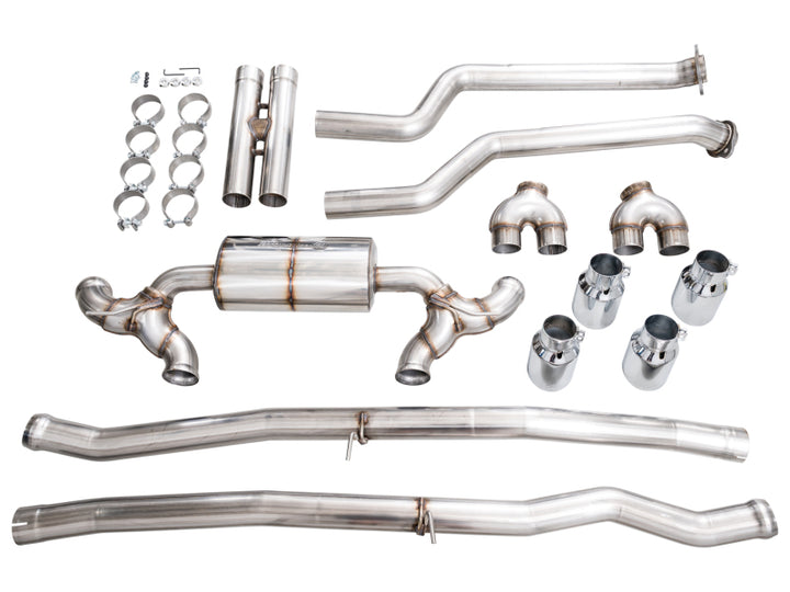 AWE Tuning BMW G90/G99 M5 Touring Edition Cat-Back Exhaust - Chrome Silver Tips