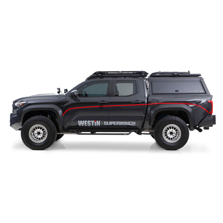 Westin 24-26 Toyota Tacoma DC Outlaw Drop Running Boards - Tex. Blk