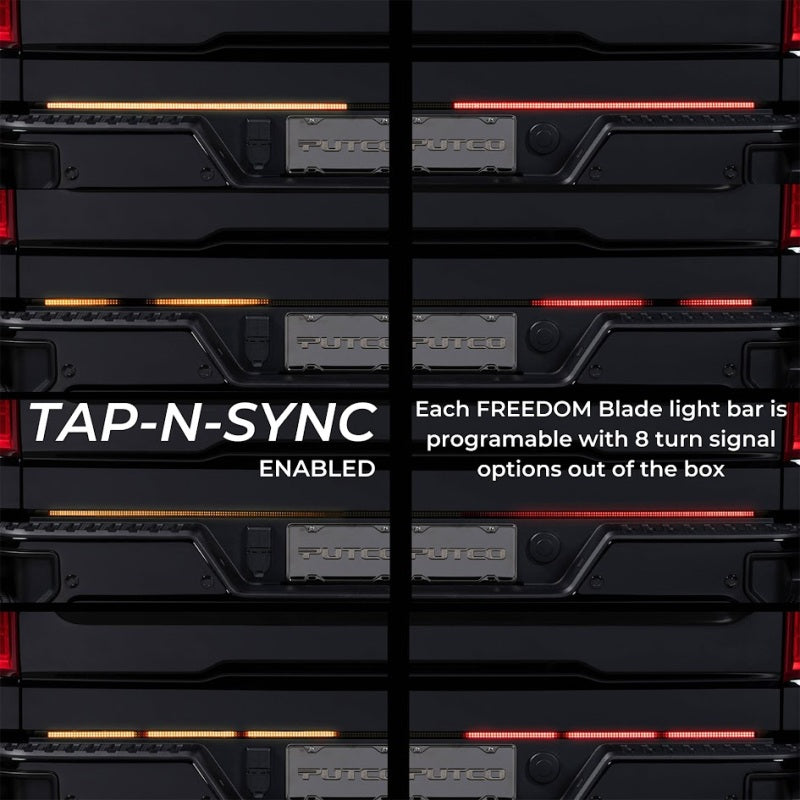 Putco 2024+ Ford F150 w/Factory Halogen Tail Light 60in Direct Fit Blade Tailgate Light Bar