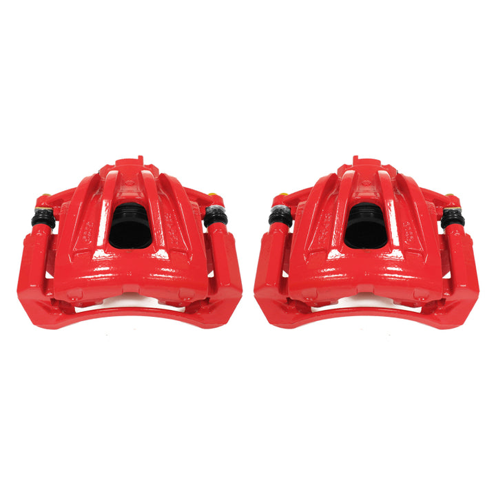 Power Stop 02-07 Jeep Liberty Front Red Calipers w/Brackets - Pair