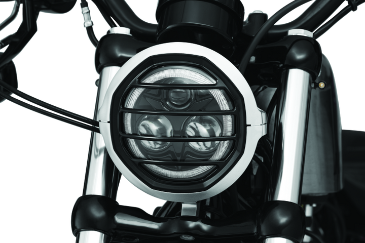 Kuryakyn Dillinger Headlight Trim 5-3/4 Sil