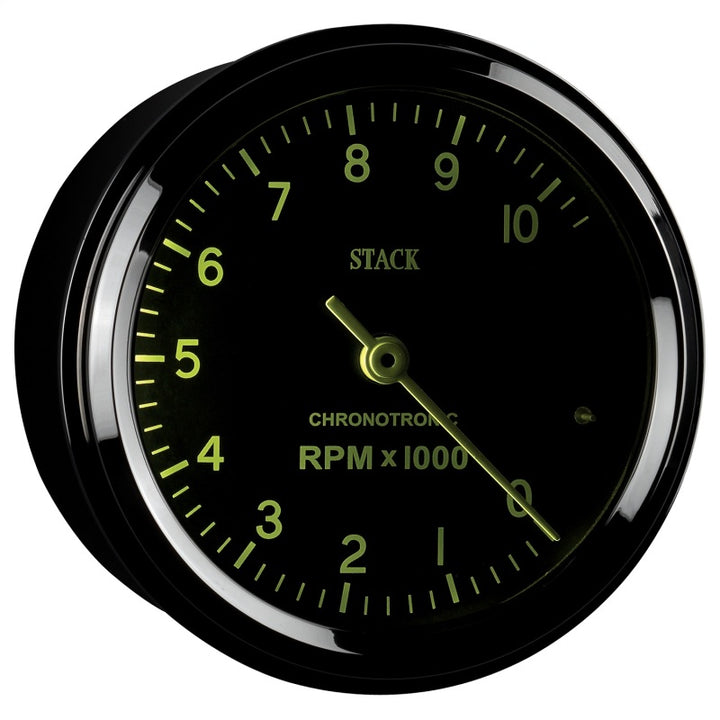 Autometer Chronocentric Tachometer - 80mm Blk - 0-10K RPM