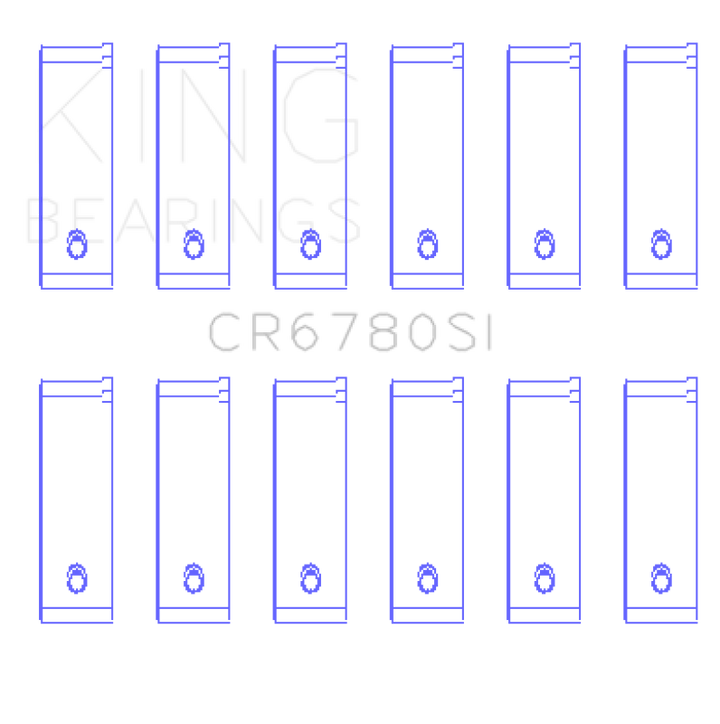 King Engine Bearings Chrysler 2.7L (Size +0.25mm) Connecting Rod Bearing Set