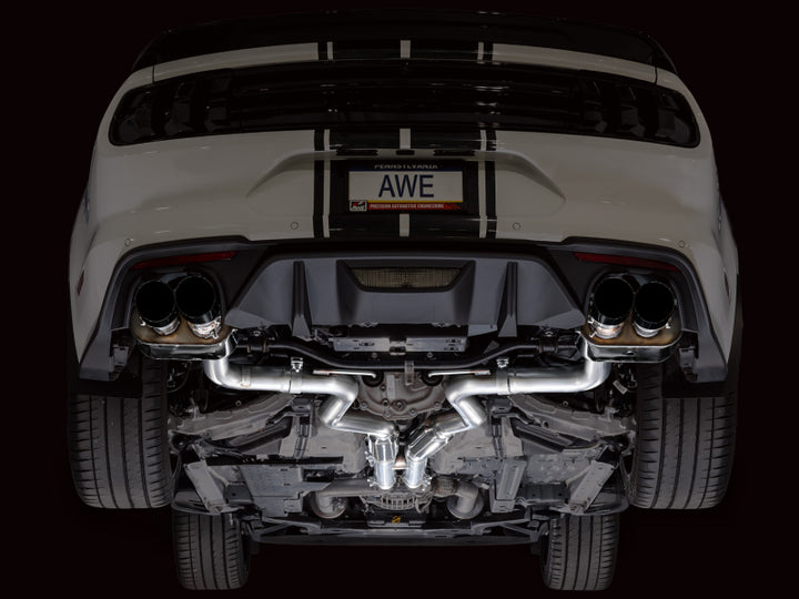 AWE Tuning 18-23 S550 Mustang GT SwitchPath Exhaust - Diamond Black Tips
