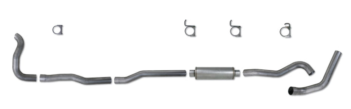 Diamond Eye KIT 4in CLAMP Turbo Back SGL AL: 89-93 DODGE CUMMINS 5.9L