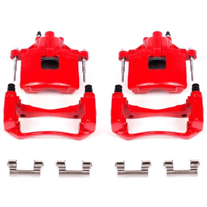 Power Stop 00-05 Buick LeSabre Front Red Calipers w/Brackets - Pair