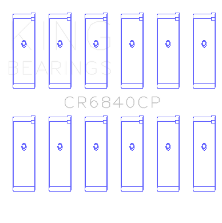 King Engine Bearings 05-12 Nissan VQ40DE V6 4L (Size 0.25) Rod Bearing Set