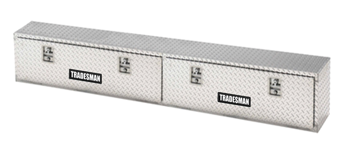 Tradesman Aluminum Top Mount L-Wing Box (90in.) - Brite