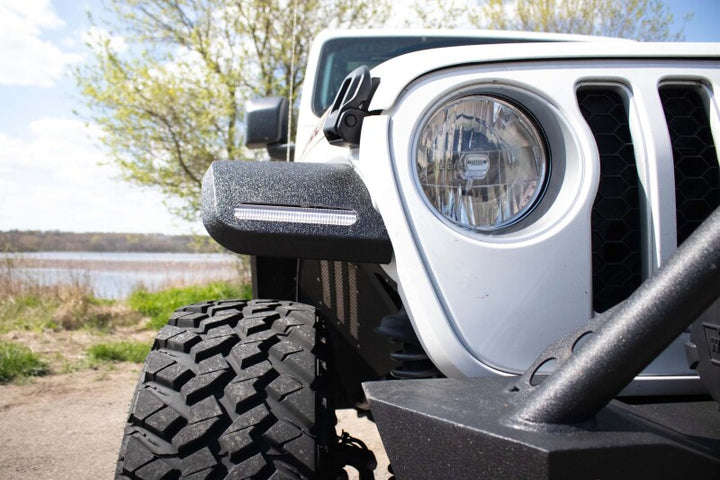 Fishbone Offroad 2018+ Jeep JL & 2020+ JT 7in Turn Signal & Side Marker Lights and Brackets