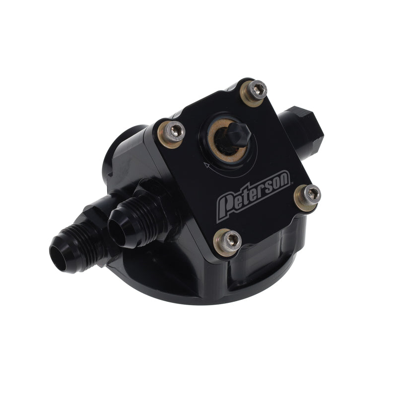 Peterson Fluid Systems Primer Filter Mount -10AN System 1 - Left to Right