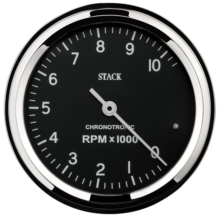 Autometer Chronocentric Tachometer - 80mm Blk - 0-10K RPM