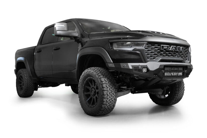 Addictive Desert Designs 25+ RAM 1500 RHO Bomber Front Bumper  (20 Inch Lights)