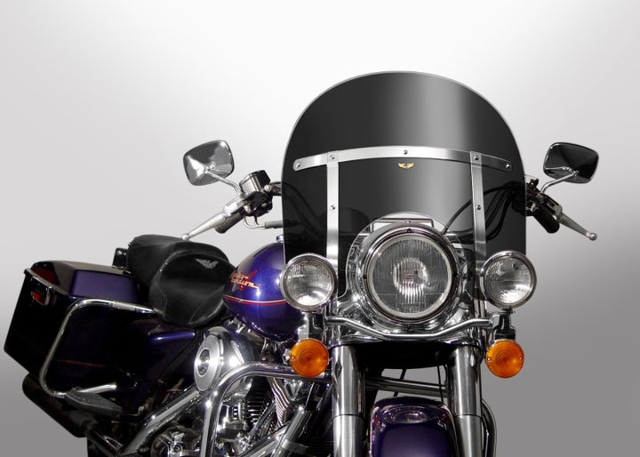 National Cycle 94-21 Harley-Davidson FLHR RoadKing/FLHRC RoadKing Classic Chopped Windshield-Clear