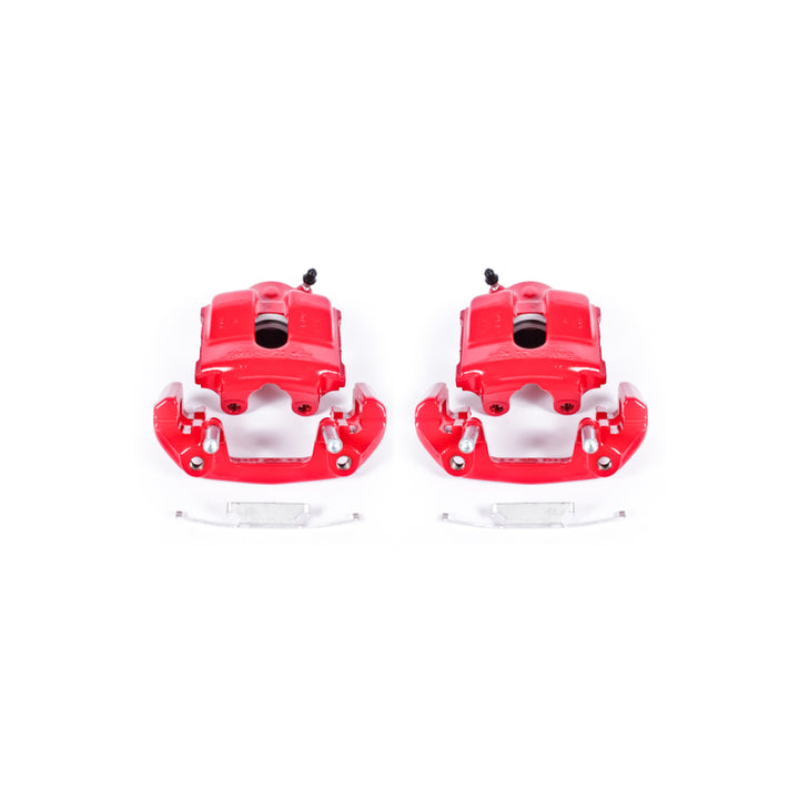 Power Stop 92-98 BMW 318i Front Red Calipers w/Brackets - Pair
