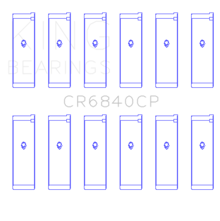 King Engine Bearings Nissan Vq40DE (Size +0.50mm) Connecting Rod Bearing Set