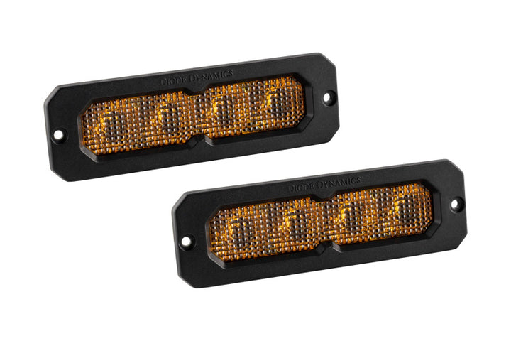 Diode Dynamics SS6 Sport Yellow Flood Flush ABL (pair) 3000K