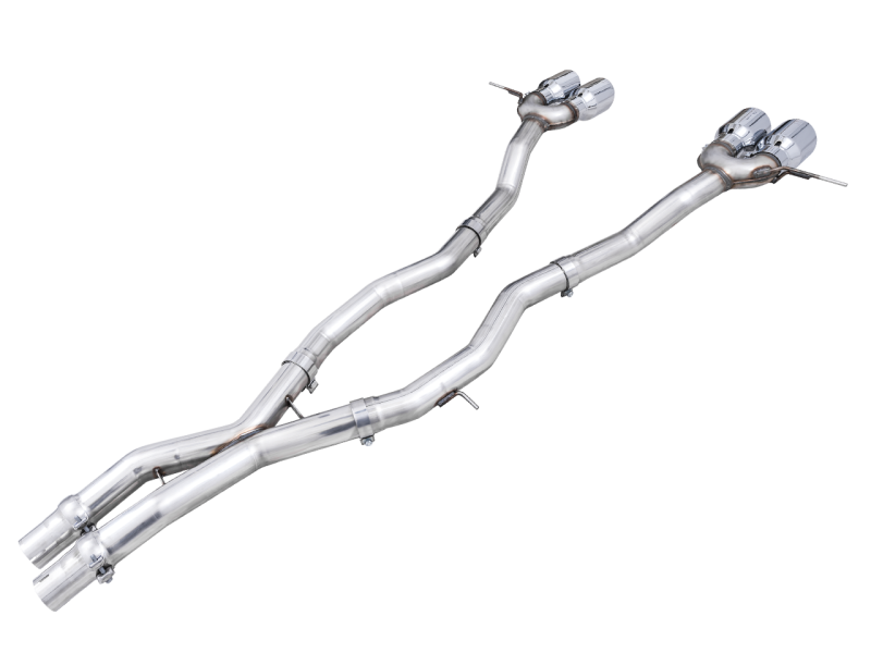 AWE Tuning Track Edition Cat-Back Exhaust for BMW G8X M3/M4 - Chrome Silver Tips