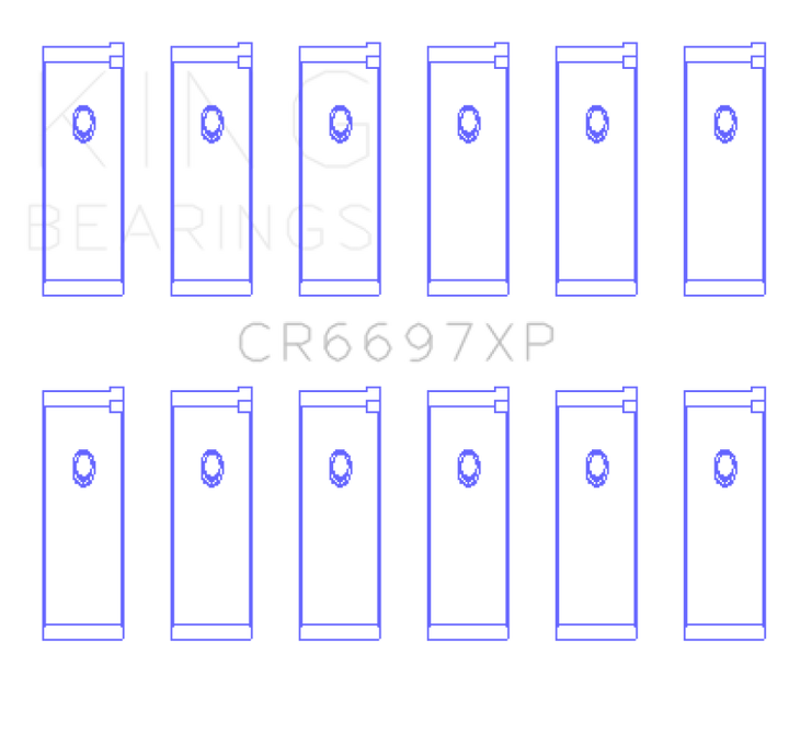 King Engine Bearings Nissan RB25/RB26 Performance Rod Bearing Set - Size STDX