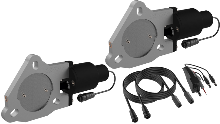 QTP 3in Bolt-On QTEC Dual Electric Cutout Valves - Pair