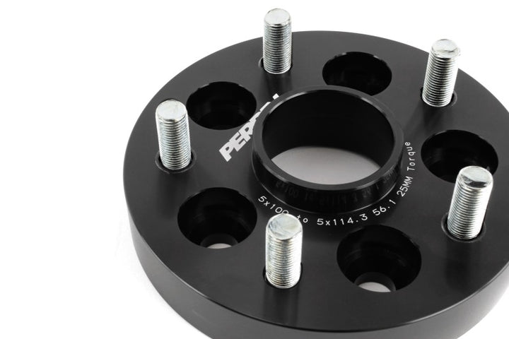 PERRIN Subaru/Toyota/Scion 25mm Wheel Adapter (Bolt-On Type) 5x100 to 5x114.3 w/56mm Hub - Pair