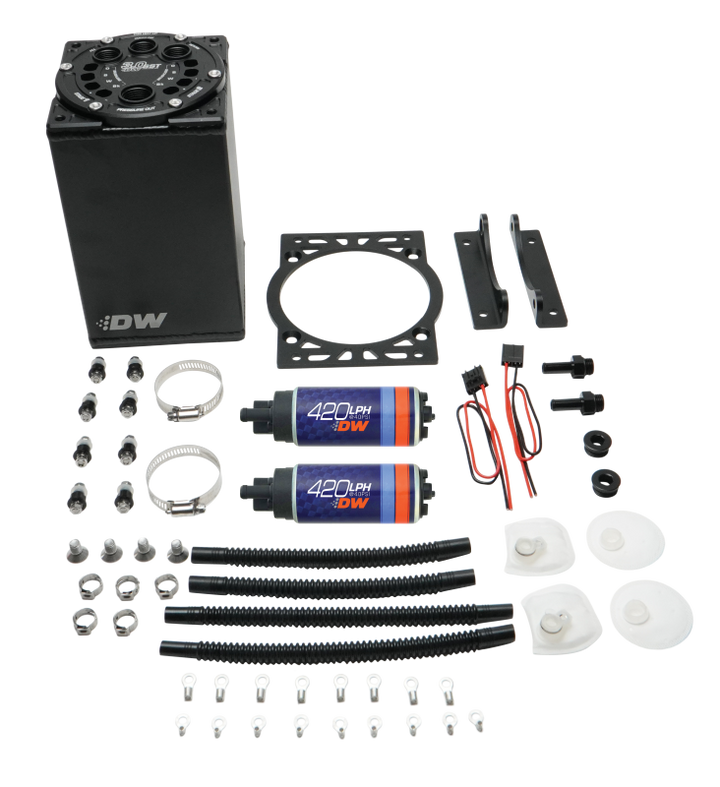 DeatschWerks 3.0L Staged Surge Tank w/ DW420 Fuel Pumps