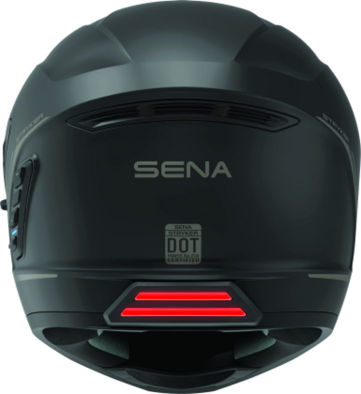 Sena Technologies Stryker Bluetooth Helmet w/ Mesh Intercom Matte Black - Medium