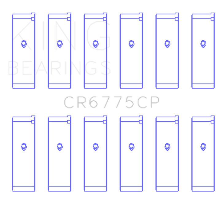 King Engine Bearings Nissan Vq35DE (Size +0.25mm) Connecting Rod Bearing Set