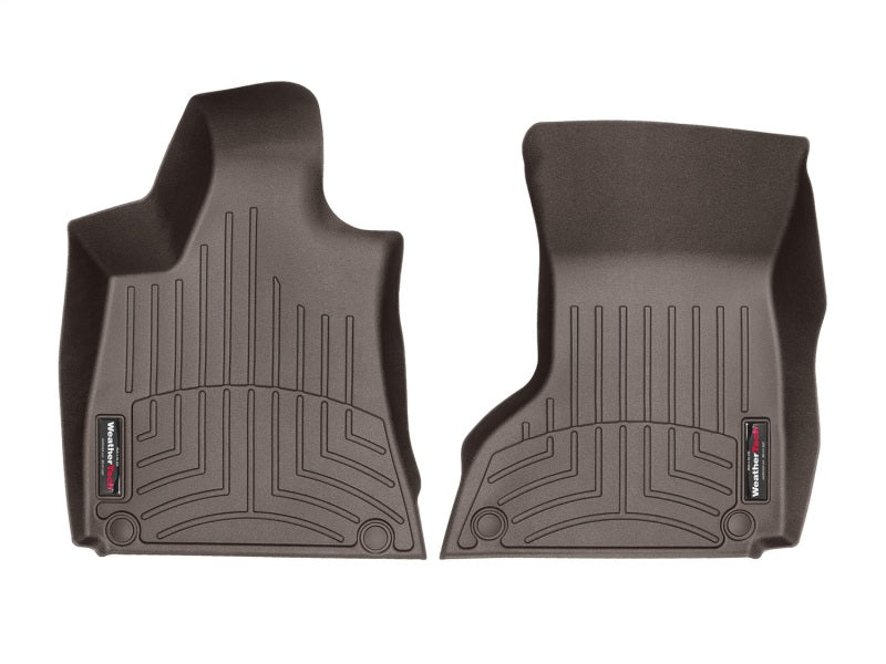 WeatherTech 2016+ Maserati Quattroporte Front FloorLiner - Cocoa (2 Grommet Style)