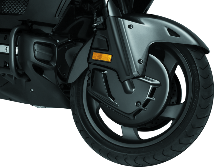 Kuryakyn Brake Rotor Cover Honda 01-17 GL1800 Except Airbag Models - Gloss Black