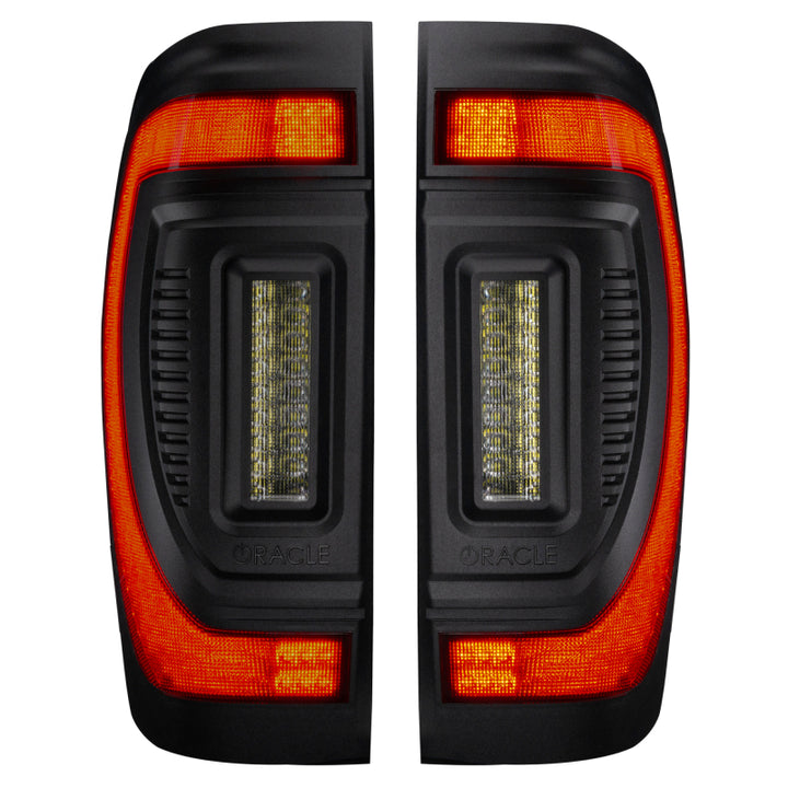 Oracle 19-23 GMC Sierra Black Series Flush Style LED Tail Lights - Factory Halogen