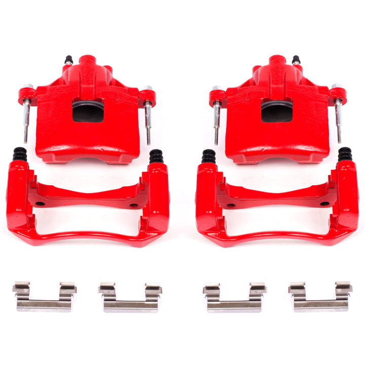 Power Stop 00-05 Buick LeSabre Front Red Calipers w/Brackets - Pair