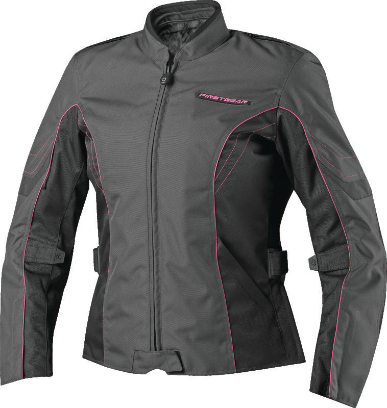 FIRSTGEAR Contour Jacket Charcoal/Black/Pink Womens - Small