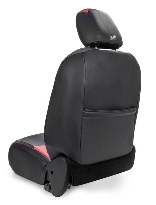 PRP Jeep Wrangler JL Front Seat Covers - 2 door- with Pocket Back (Pair) - Black/Purple