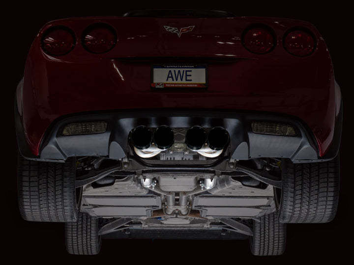 AWE Tuning 09-13 Chevrolet Corvette 6.2L Touring Edition Axle-Back Exhaust w/ Diamond Black Tips