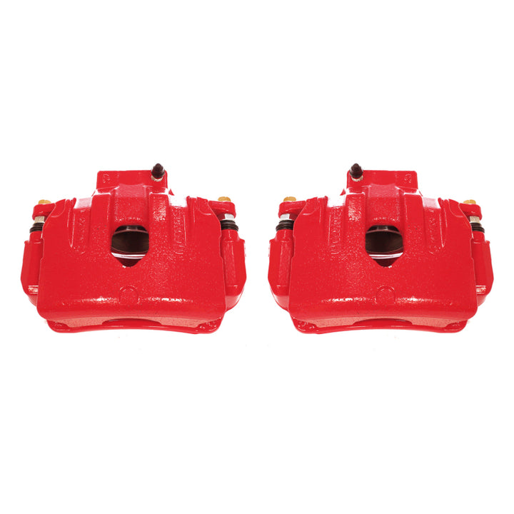 Power Stop 10-16 Hyundai Genesis Coupe Front Red Calipers w/Brackets - Pair